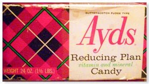 Ayds review vintage diet candy packaging