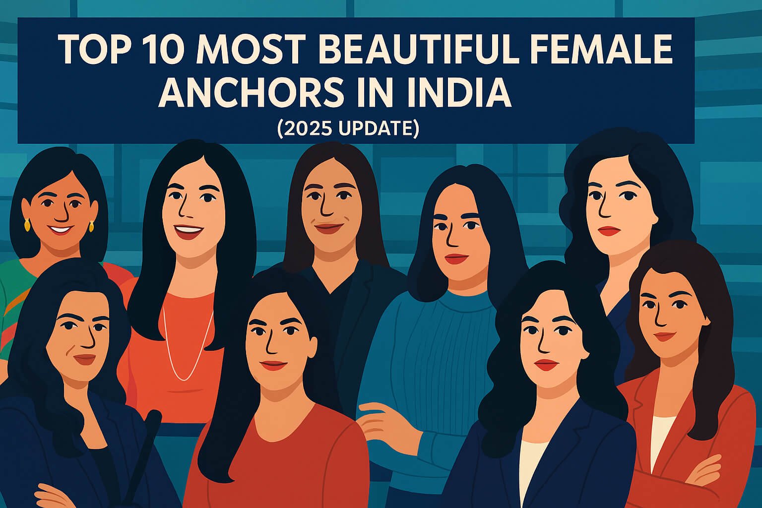 Most Beautiful Female Anchors In India - Top 10 Most Beautiful Female Anchors in India (2025 Update)