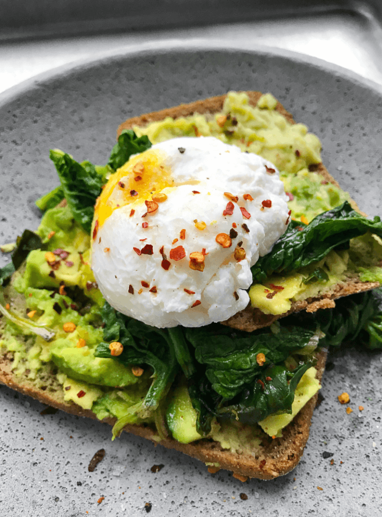 avocado and poached egg