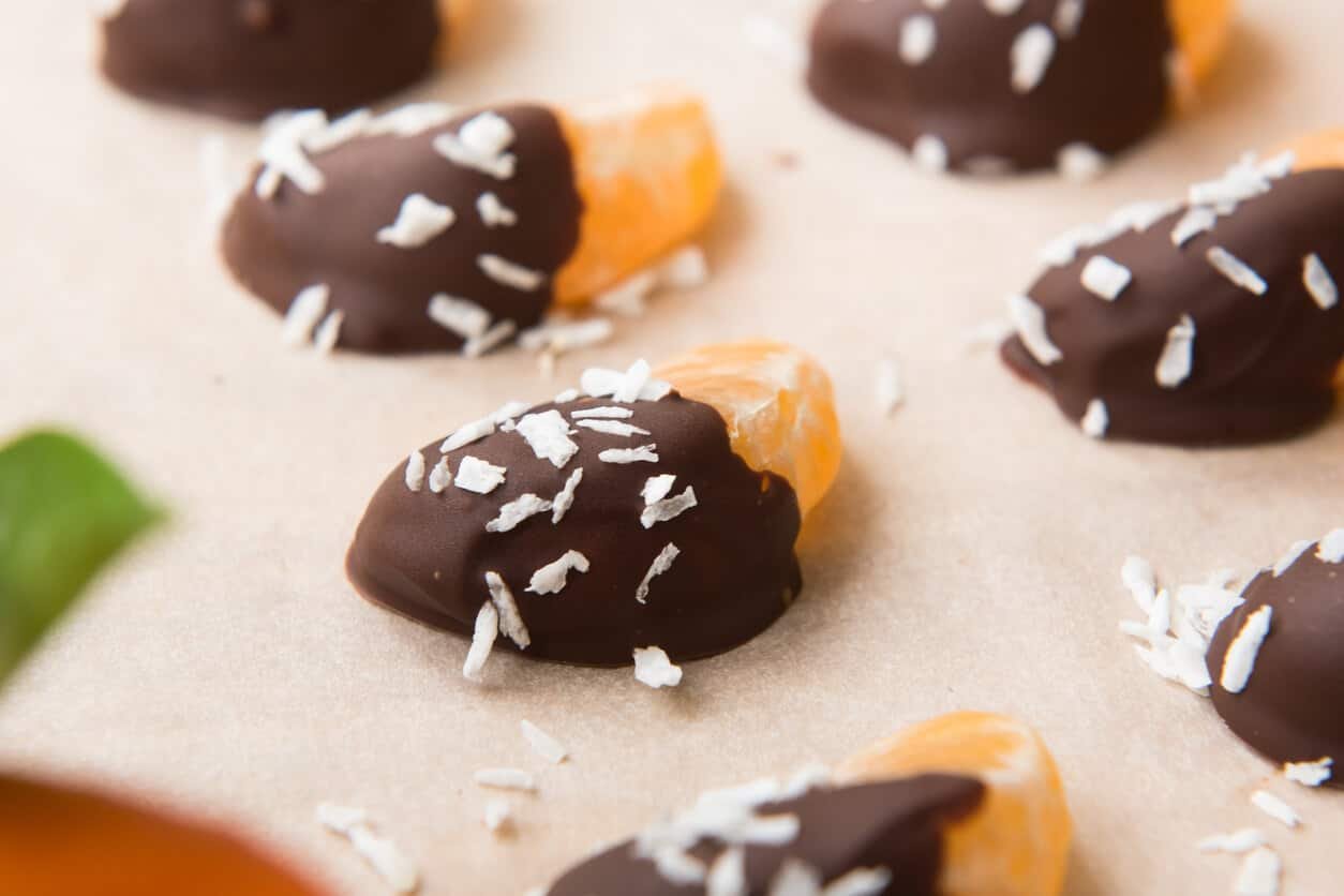 chocolate dipped clementines