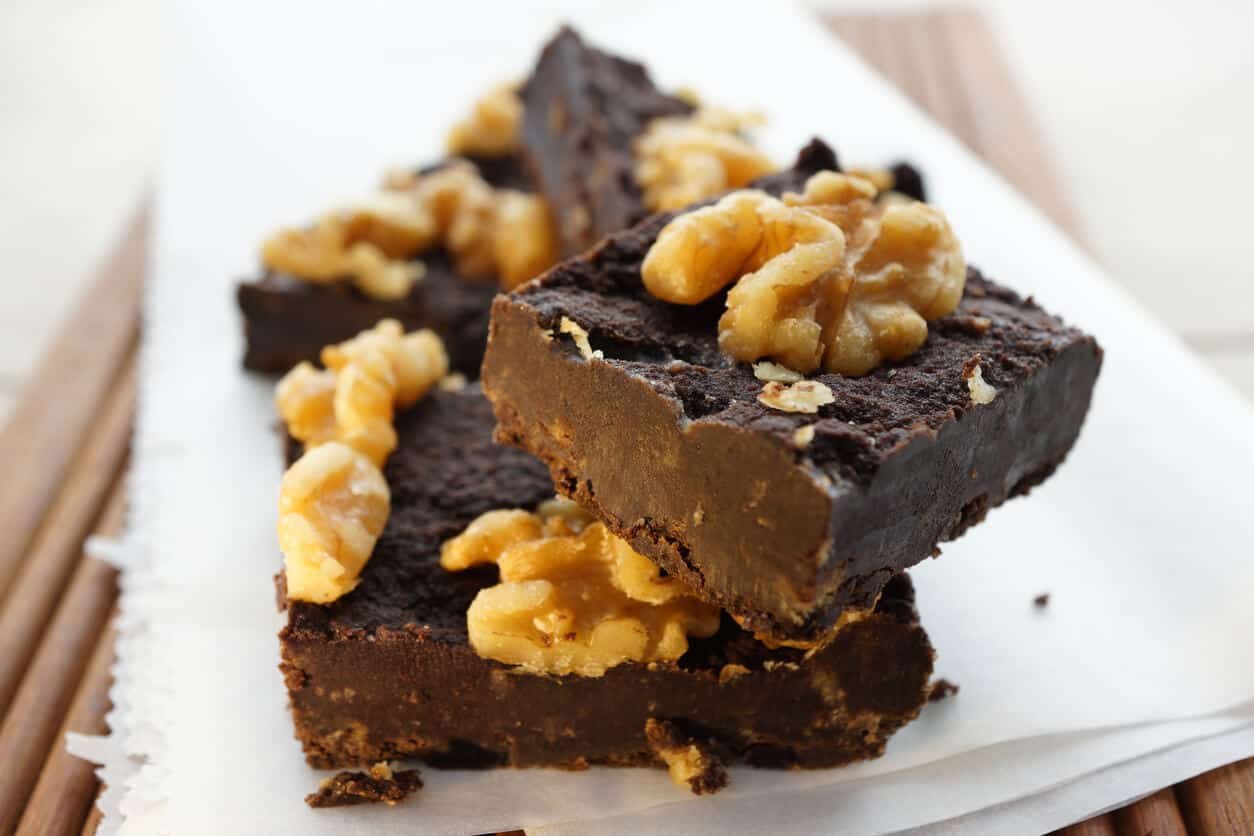 chocolate and walnut keto fudge
