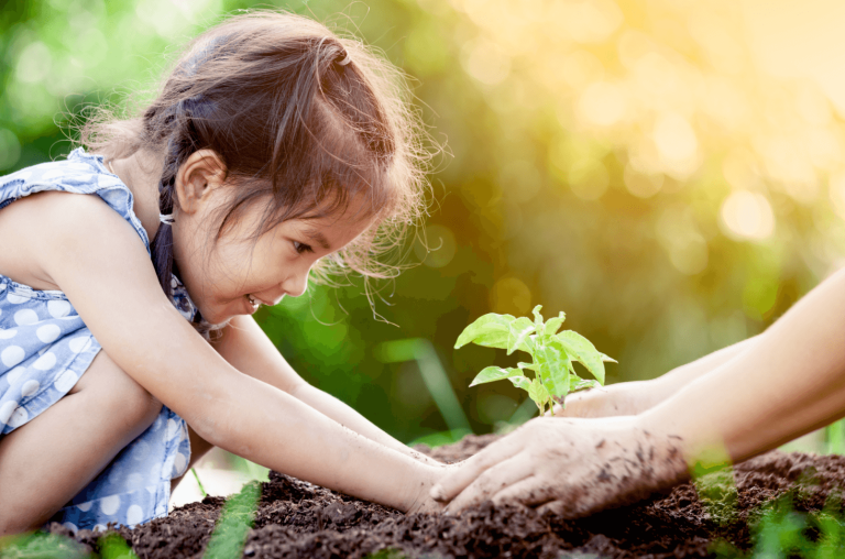 gardening with kids for healthier children
