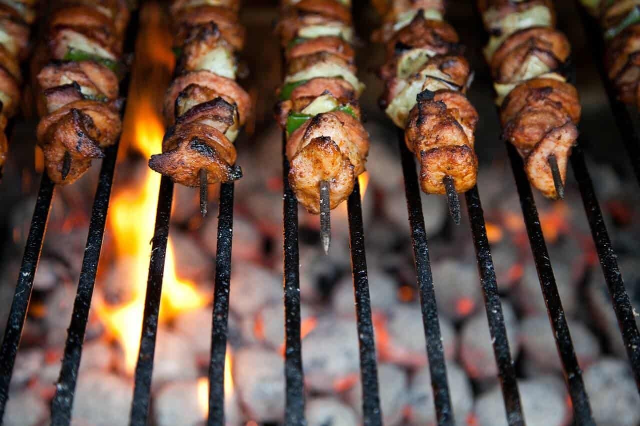 lemon garlic chicken skewers