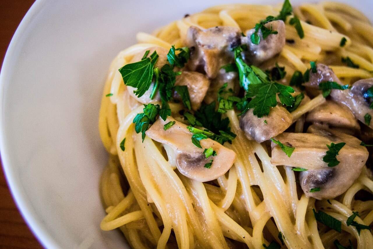 low carb mushroom florentine