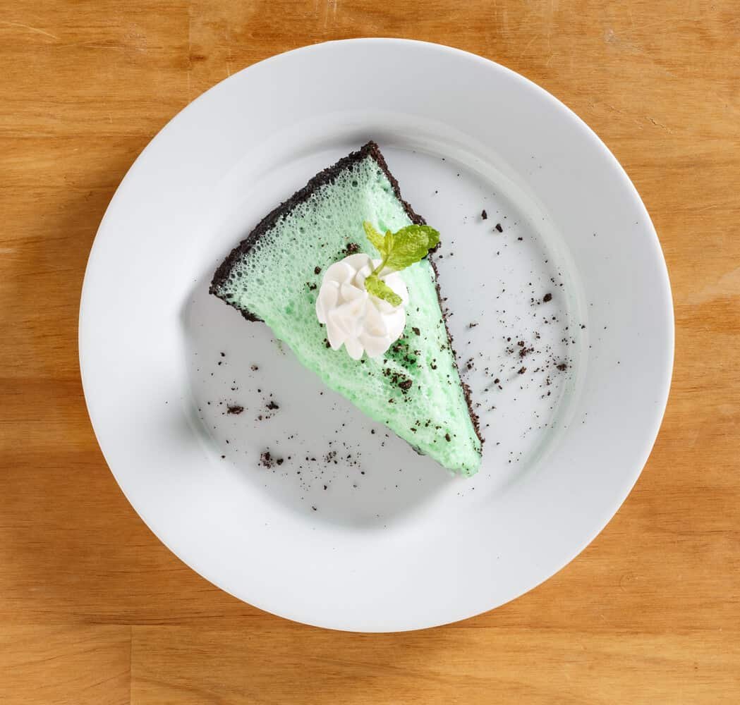 no bake grasshopper pie