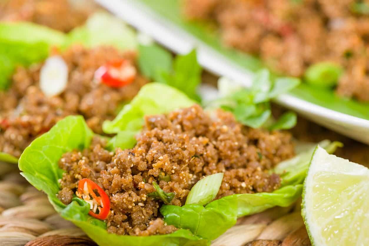 turkey taco lettuce wraps