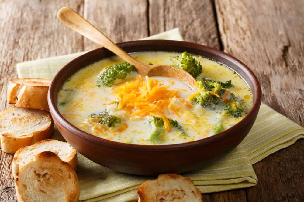 Broccoli cheese soup