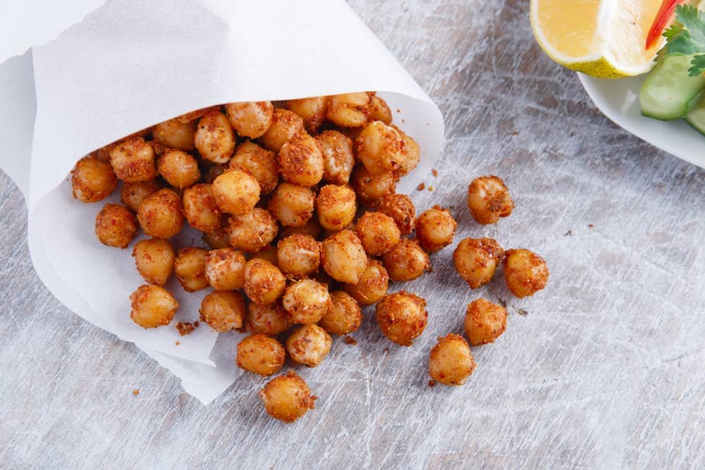 Roasted chickpeas appetizer
