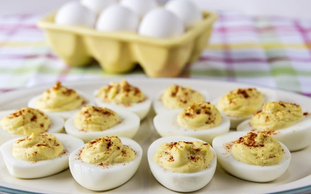 Skinny deviled eggs