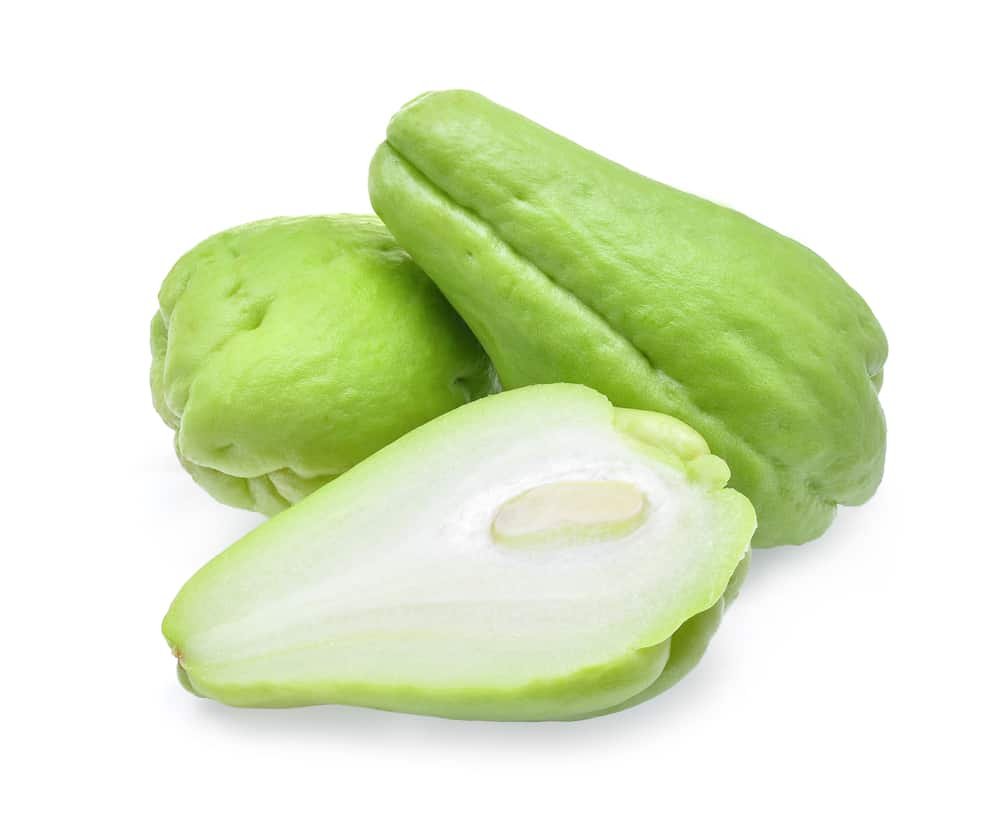 Exotic fruit chayote