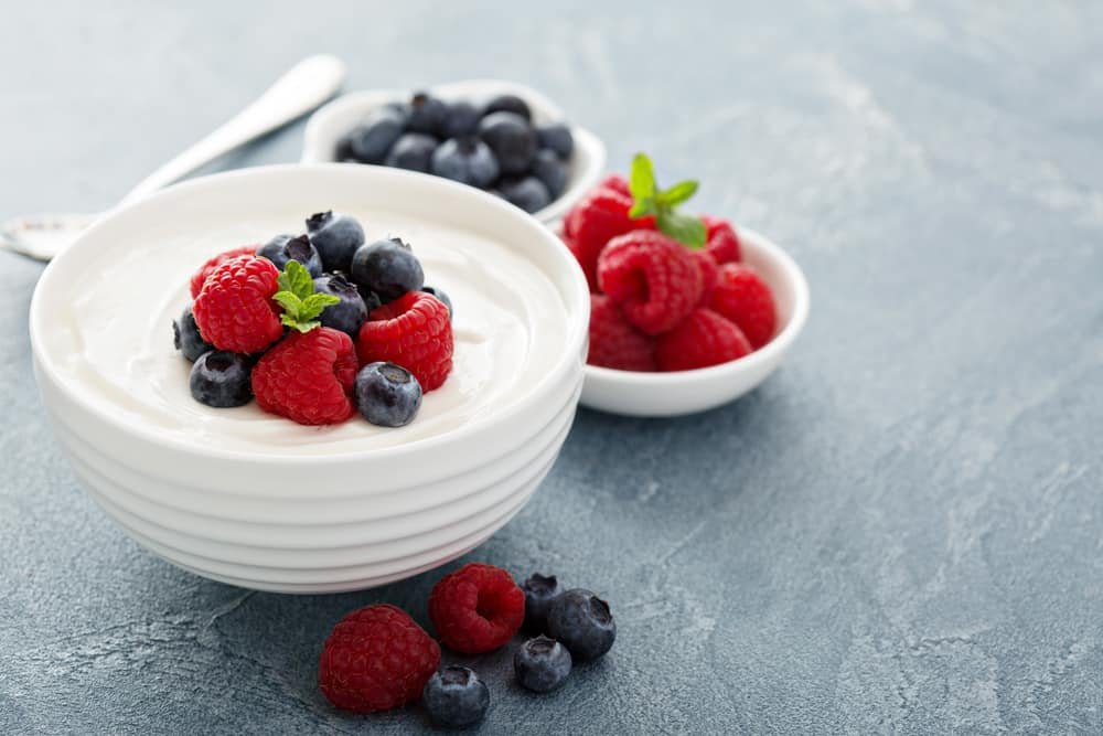 Greek yogurt and berries