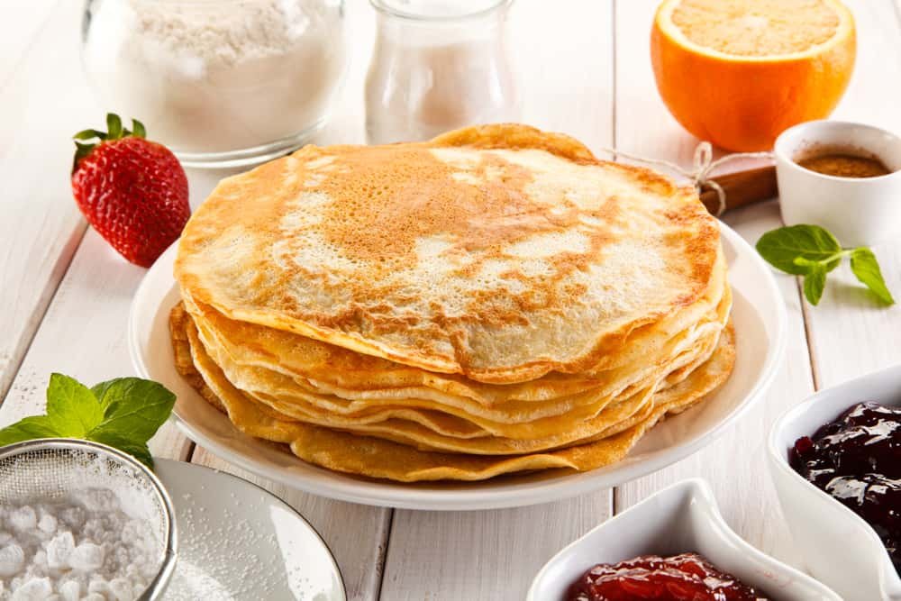 Healthier crepes