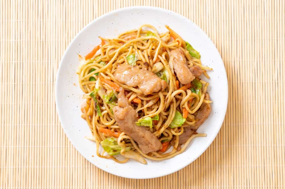 Healthier stir-fry noodles