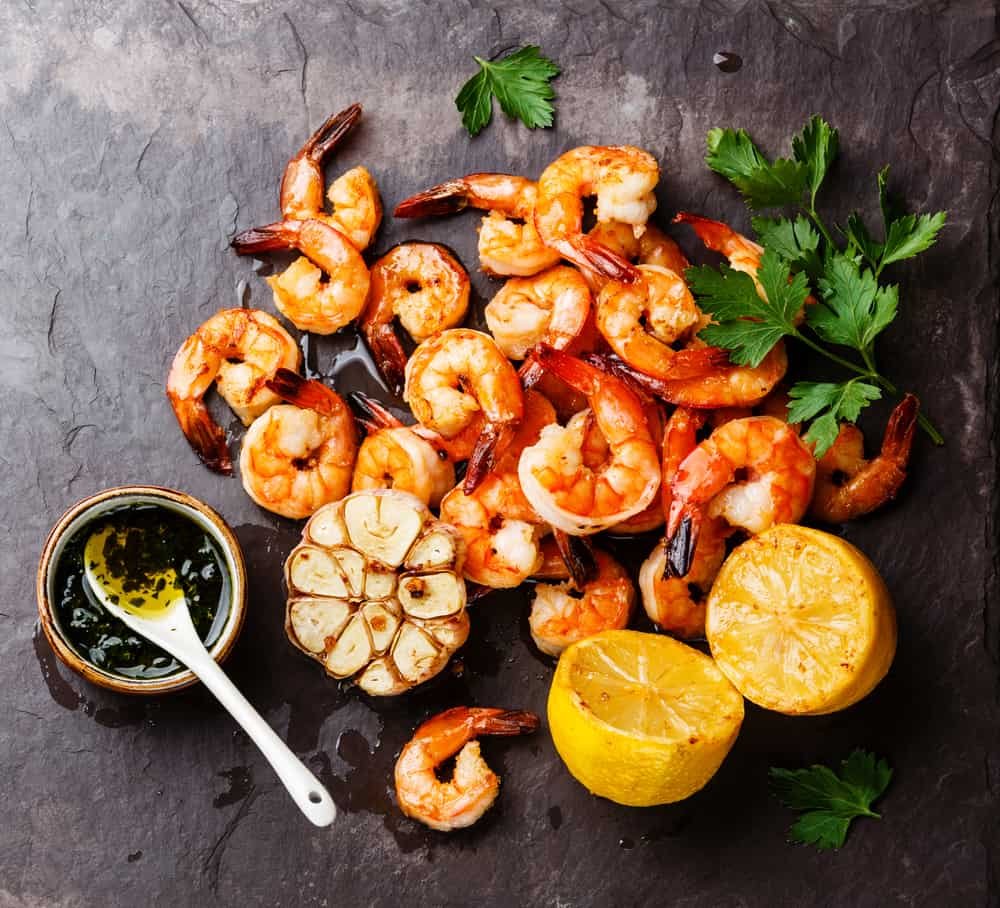 Lemon garlic shrimp