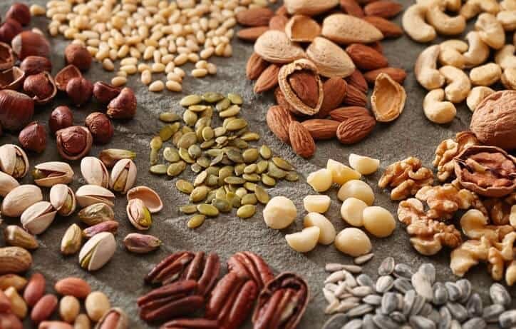 low carb nuts as part of a vegan vegetarian diet