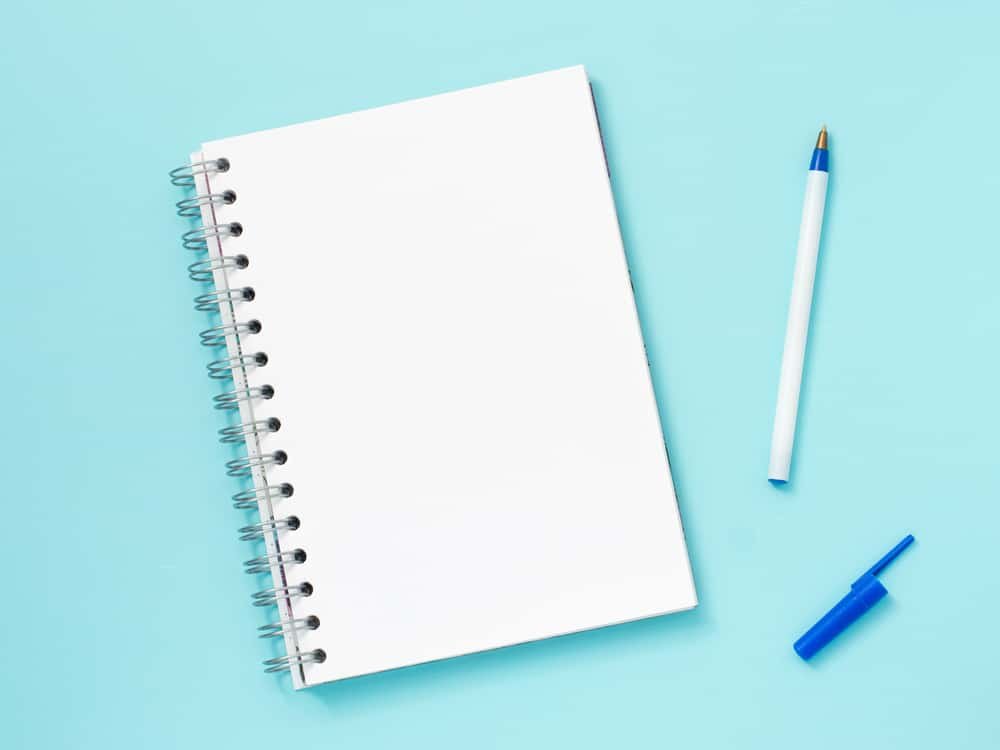 Notebook and pen