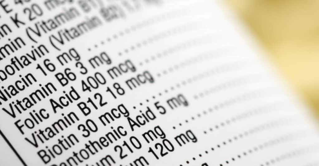 Sascha Fitness ingredients