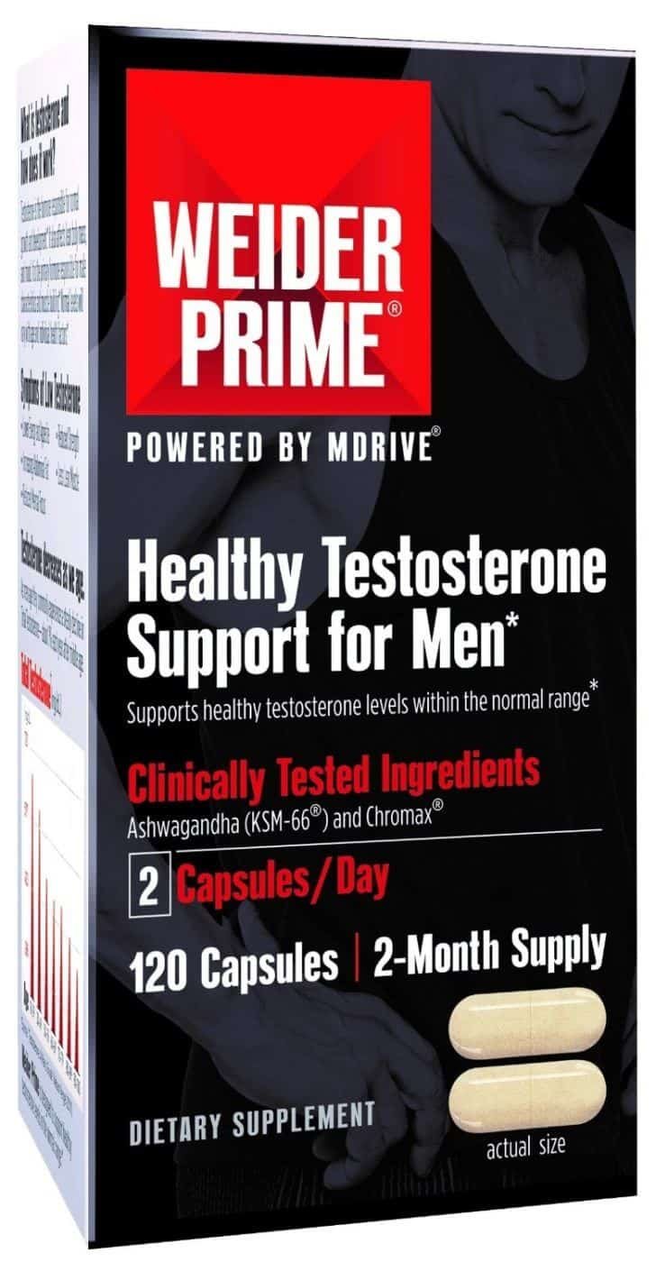 Weider Prime review testosterone support supplement