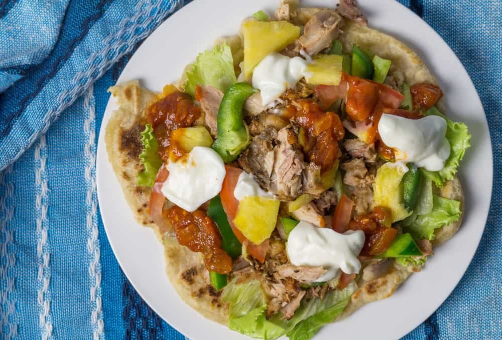 Pineapple chicken fajitas