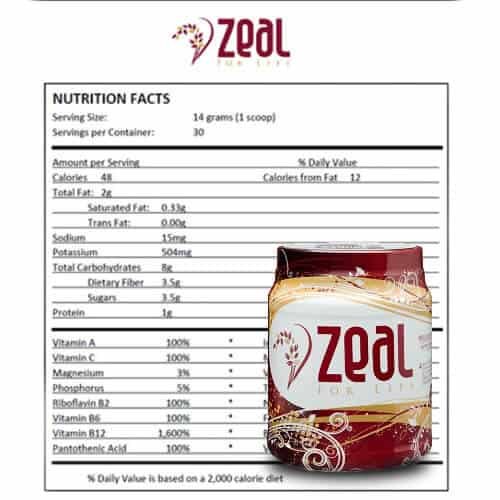 Zeal for Life review superfood wellness powder